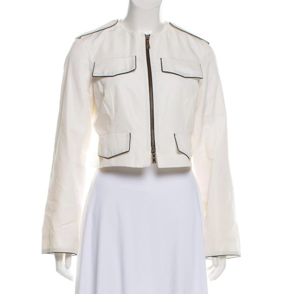 Yves Saint Laurent Jackets & Blazers - Silk YVES SAINT LAURENT Crop Blazer Bolero Jacket Womens YSL Designer M 6 | 40